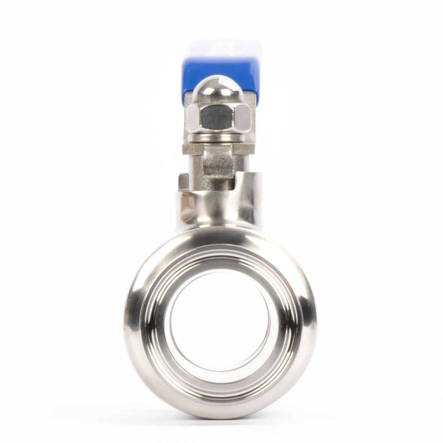 1-1/2" Tri Clamp Ball Valve 304 Stainless Steel (1-1/2" Tube OD) with 2 Silicone Gaskets