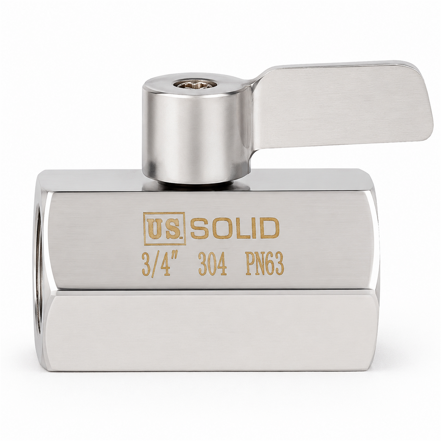 3/4" Mini Ball Valve 304 Stainless Steel Female Thread 2PCS