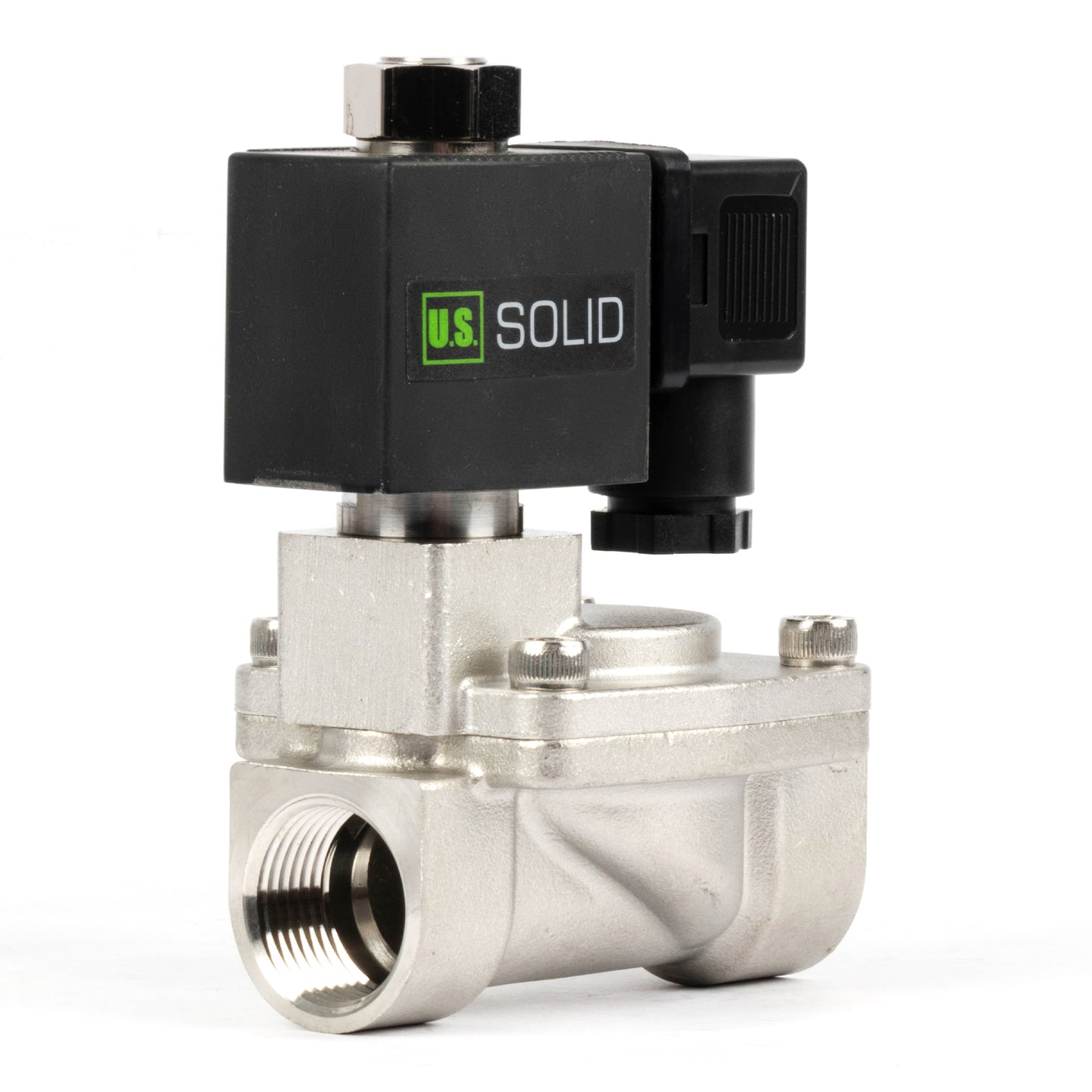 3/4" roestvrijstalen magneetventiel - 110V / 220V AC, normaal open, 4,4-232 PSI, VITON-afdichting