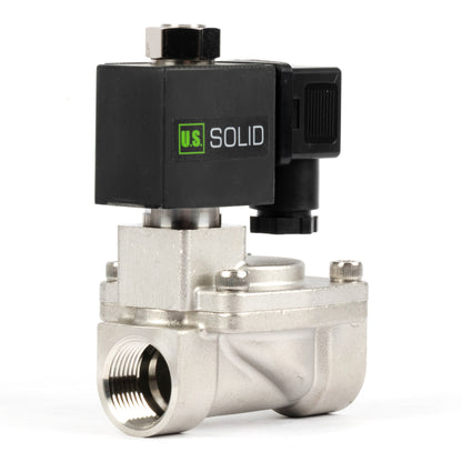 3/4" roestvrijstalen magneetventiel - 110V / 220V AC, normaal open, 4,4-232 PSI, VITON-afdichting