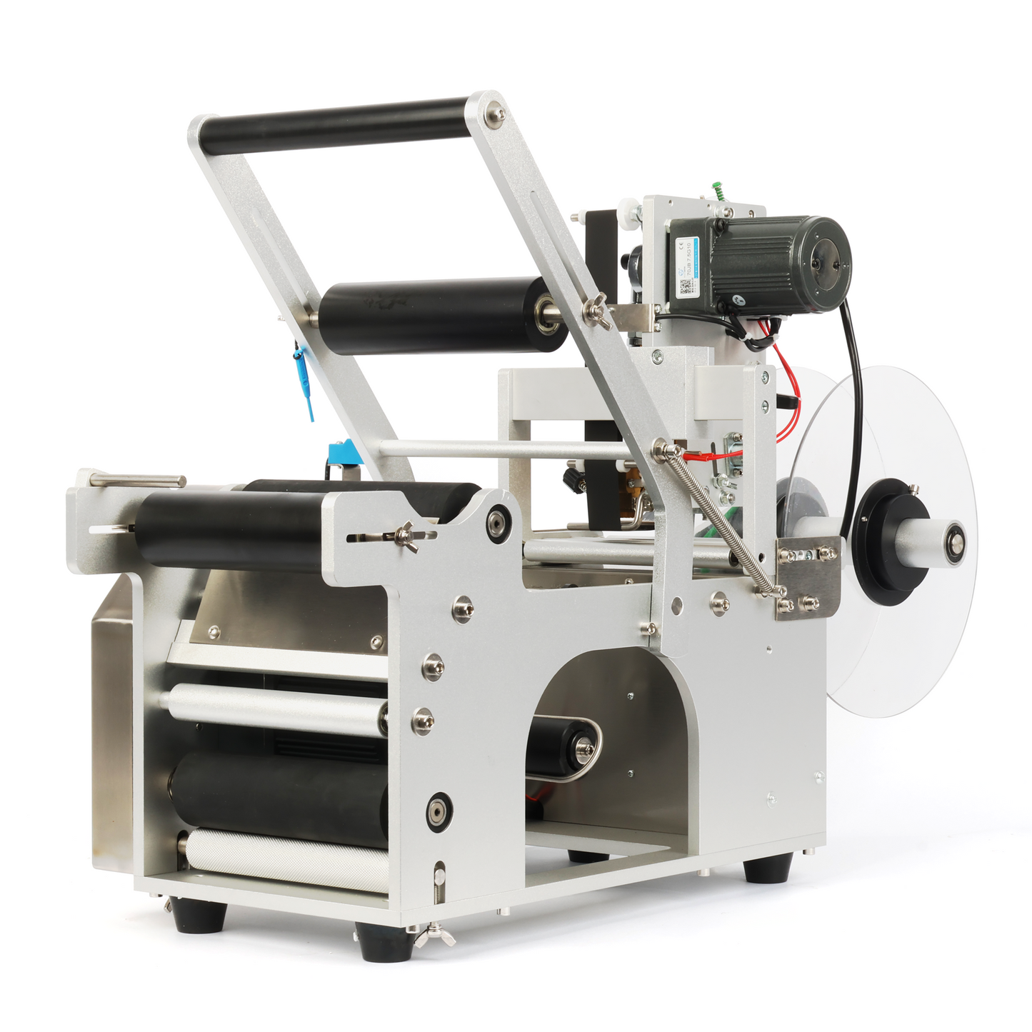 Semi-Automatic Round Bottle Labeling and Coding Machine