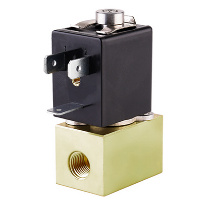 Direct Acting Proportional Solenoid Valve - 1/8" Brass, High Pressure Differential, 24V DC, Normally Closed, VITON Seal