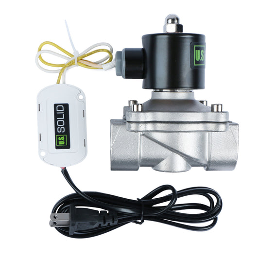 1” Smart Solenoid Valve - WiFi APP-Controlled Stainless Steel Solenoid Valve, 110V AC, Viton Seal