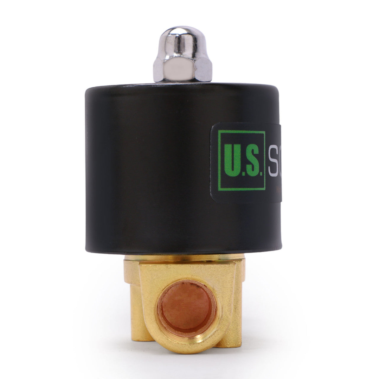 U.S. Solid Solenoid Valve - 3/8” Zinc-Alloy 12V DC Solenoid Valve, NBR Seal