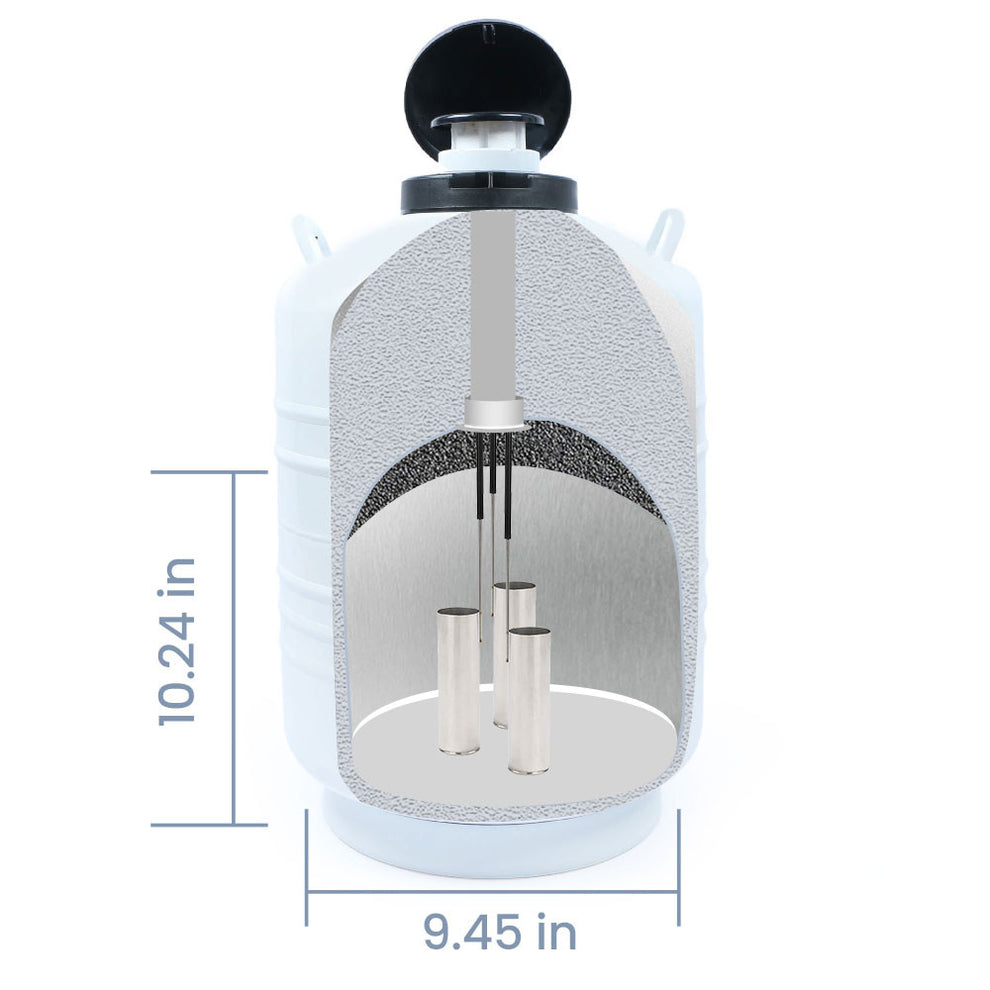 6l O2 Tank 6L Liquid Nitrogen Tank LN2 Dewar Cryogenic Container – U.S. Solid