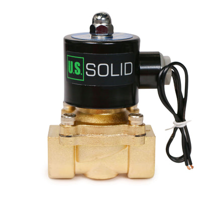 U.S. Solid Solenoid Valve - 3/4” Zinc-Alloy 24V DC Solenoid Valve, NBR Seal