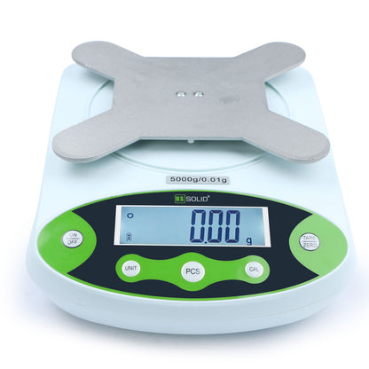 U.S. Solid 1 kg x 0.01 g Precision Balance Digital Lab Scale, Rectangular SS Pan