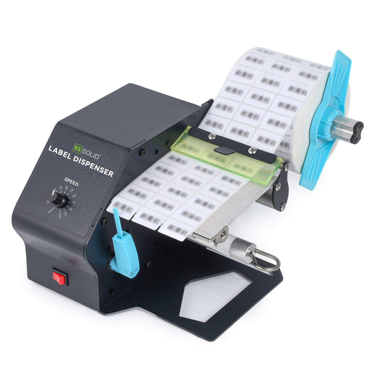 U.S. Solid Automatic Label Dispenser for 5-80 MM Width Translucent and Opaque Labels, Speed Adjustable