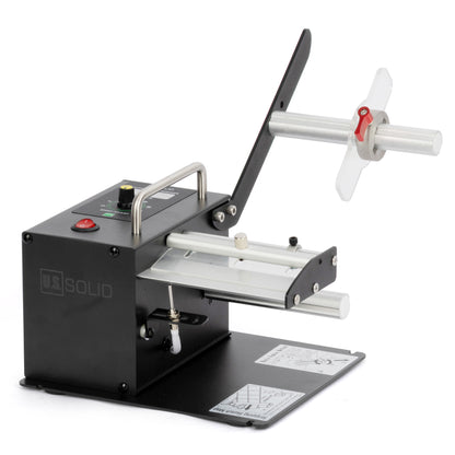 Automatische labeldispenser – 0-9999 teller, hoge snelheid voor transparante en ondoorzichtige stickerrollen van 12,4 cm breed