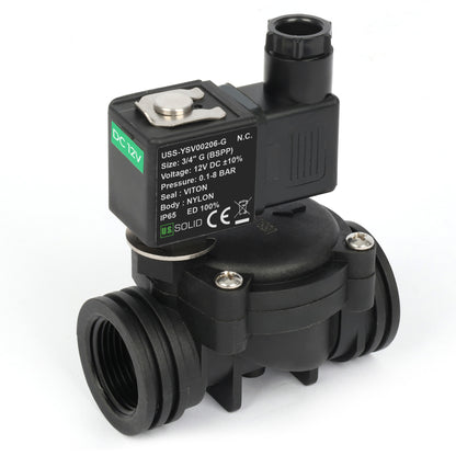 1/2인치 스테인리스 스틸 솔레노이드 밸브 - 110V/220V AC, 상시 개방형, 4.4-232 PSI, VITON 씰