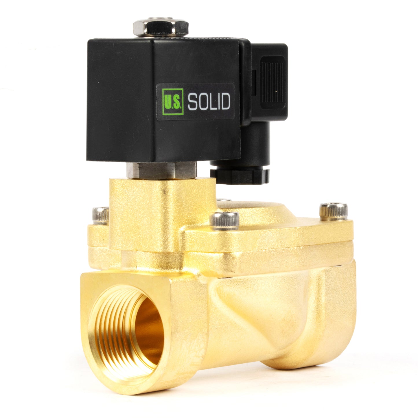 1-calowy zawór elektromagnetyczny mosiężny - 24 V DC, normalnie zamknięty, 4,4-232 PSI, uszczelka VITON