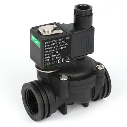 1/2인치 스테인리스 스틸 솔레노이드 밸브 - 110V/220V AC, 상시 개방형, 4.4-232 PSI, VITON 씰