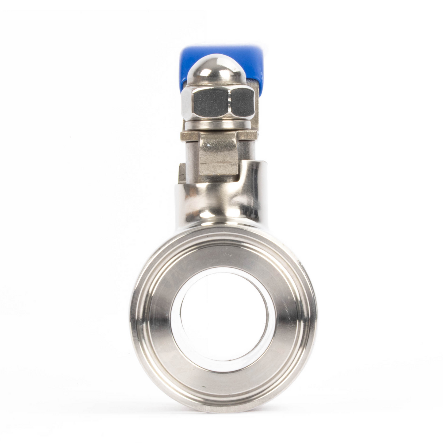 1-1/2" Tri Clamp Ball Valve 304 Stainless Steel (1-1/4" Tube OD) with 2 Silicone Gaskets