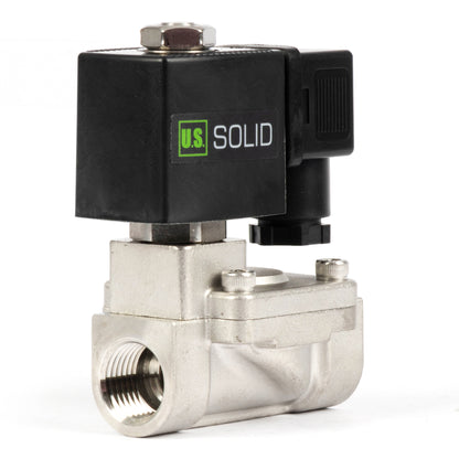 Ηλεκτρομαγνητική βαλβίδα από ανοξείδωτο χάλυβα 1/2" - 12V DC, Κανονικά κλειστή, 4.4-232 PSI, Στεγανοποίηση VITON