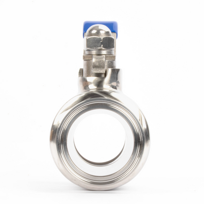 2" Tri Clamp Ball Valve 304 Stainless Steel (2" Tube OD) with 2 Silicone Gaskets
