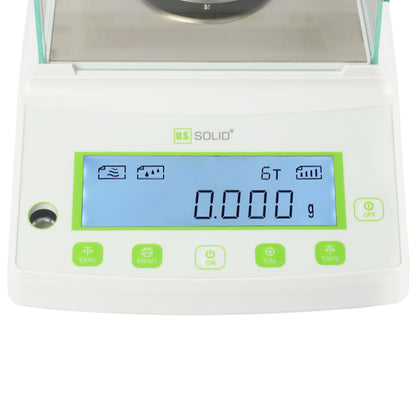 U.S. Solid 1 mg Analytical Balance - 1000g x 0.001 g Precision Scale for Lab Science