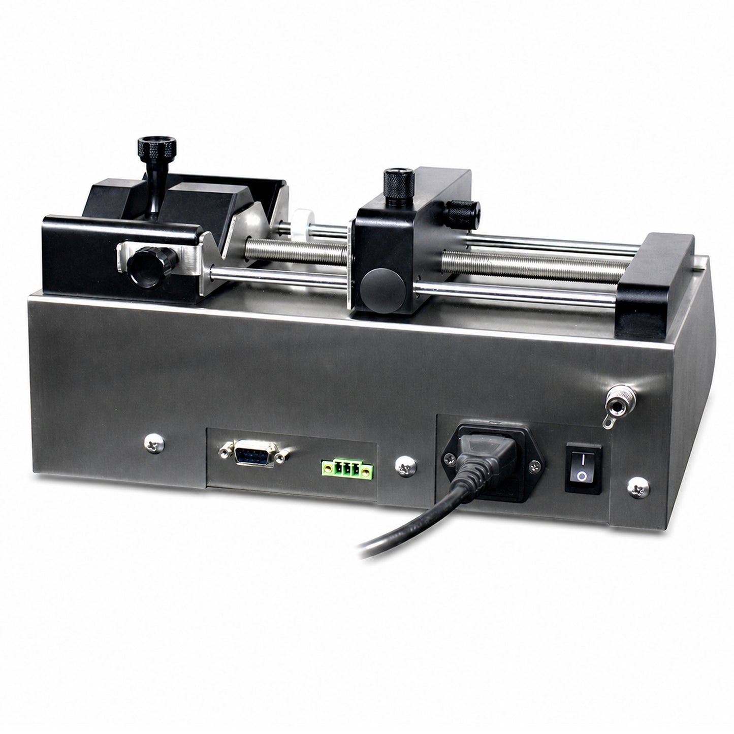 Bomba de jeringa de doble canal para infusión/extracción, de 0,001 µL/min a 150,5 mL/min, empuje de 280 N.