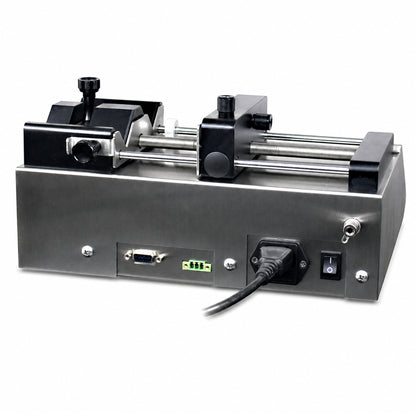 Bomba de jeringa de doble canal para infusión/extracción, de 0,001 µL/min a 150,5 mL/min, empuje de 280 N.
