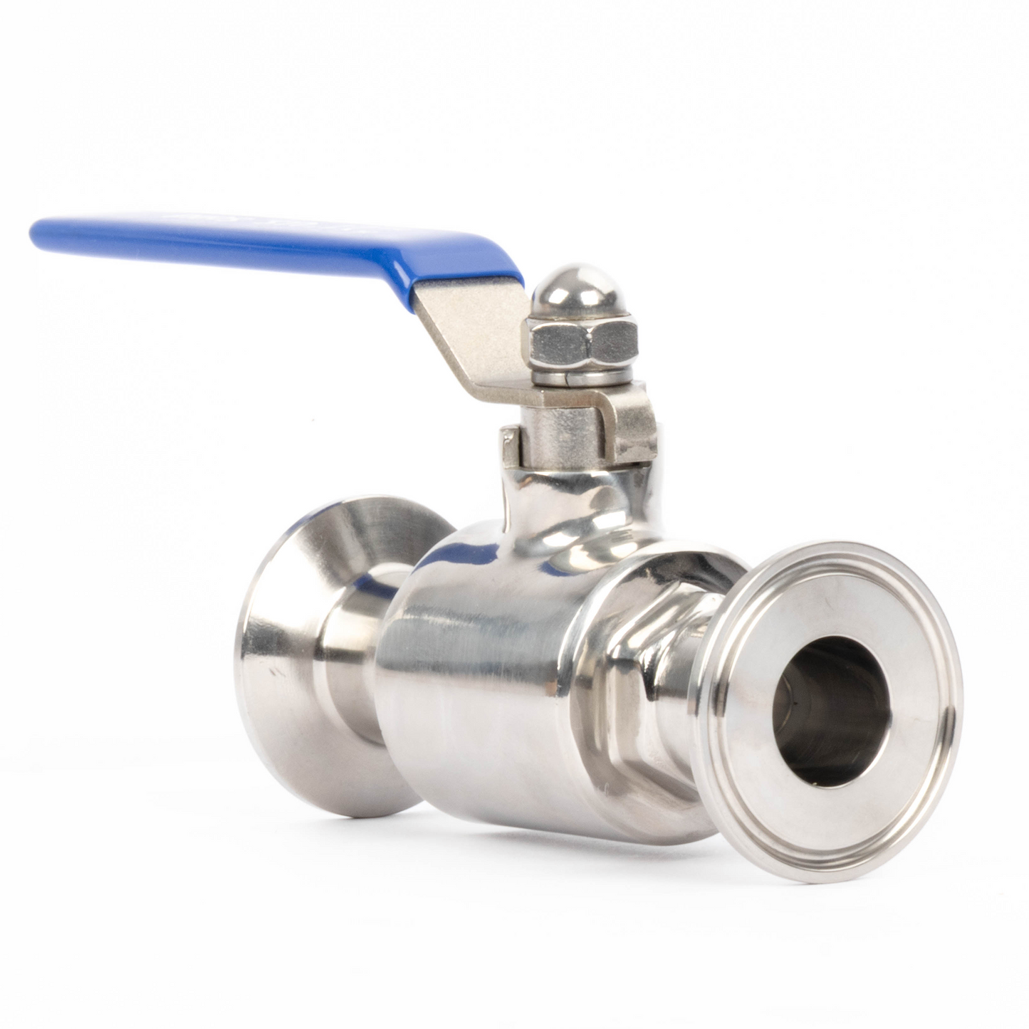 1-1/2" Tri Clamp Ball Valve 304 Stainless Steel (1" Tube OD) with 2 Silicone Gaskets