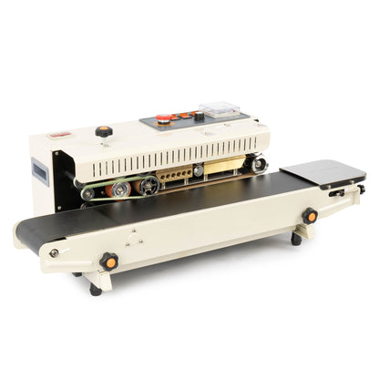 Horizontal Continuous Bag Band Sealer Extra Wide 0.98" Sealing Machine