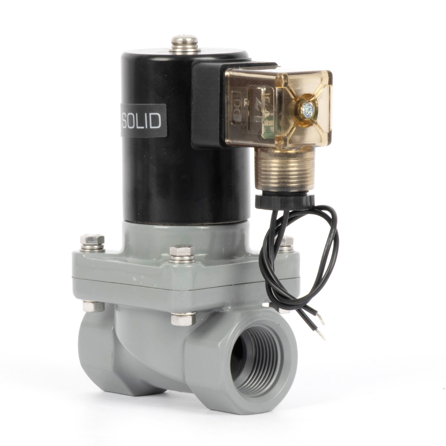 Korozyona Dayanıklı Solenoid Vana - 3/4" CPVC, 12V DC, Normalde Kapalı, VITON Conta