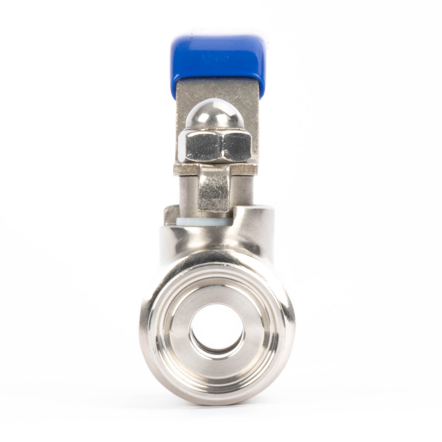 1/2" Tri Clamp Ball Valve 304 Stainless Steel (1/2" Tube OD) with 2 Silicone Gaskets