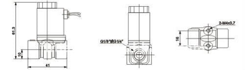 U.S. Solid Electric Solenoid Valve- 1/4" 110V AC Solenoid Valve Plastic(Nylon) Body Normally Closed, NBR SEAL