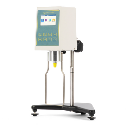 Digital Rotational Viscometer, 40 - 40,000,000 mPa·s, No. 18 Small-Sample Spindle, 6.7 mL, 32 - 320,000 mPa·s, ±1%, 0.1-200 rpm, 3.0 in TFT, RS232