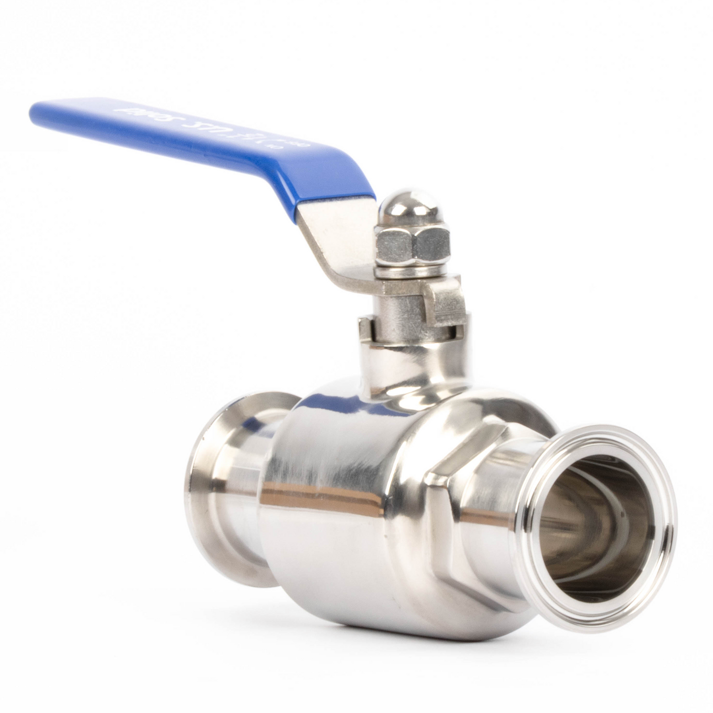 1-1/2" Tri Clamp Ball Valve 304 Stainless Steel (1-1/2" Tube OD) with 2 Silicone Gaskets