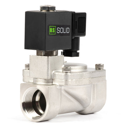 1" magnetventil i rustfrit stål - 24V AC, normalt lukket, 4,4-232 PSI, VITON-tætning