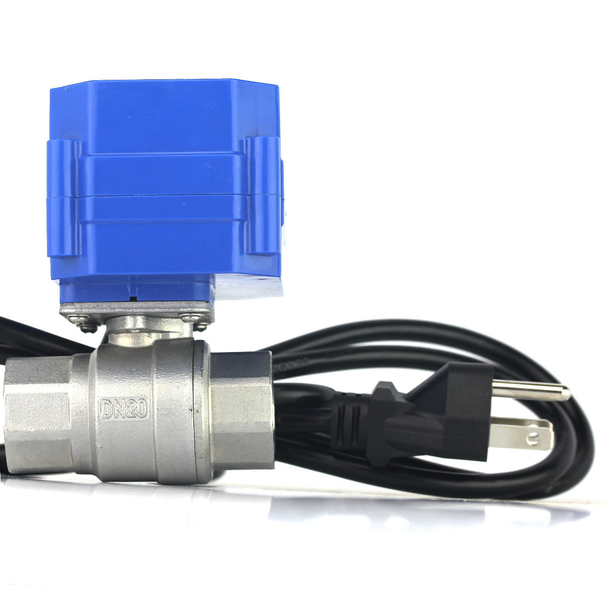 U.S. Solid Motorized Ball Valve- 3/4” Stainless Steel Electrical Ball Valve with Full Port, 110 V AC, 2 Wire Auto Return