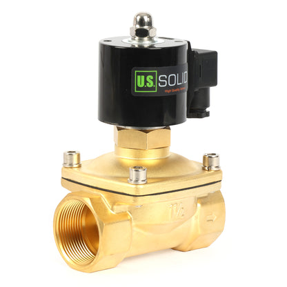 1-1/2"-Magnetventil – 110 V Wechselstrom, elektrisches Messing-Magnetventil, normalerweise offen, VITON-Dichtung