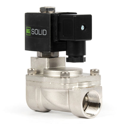 3/4" roestvrijstalen magneetventiel - 24V AC, normaal gesloten, 4,4-232 PSI, VITON-afdichting