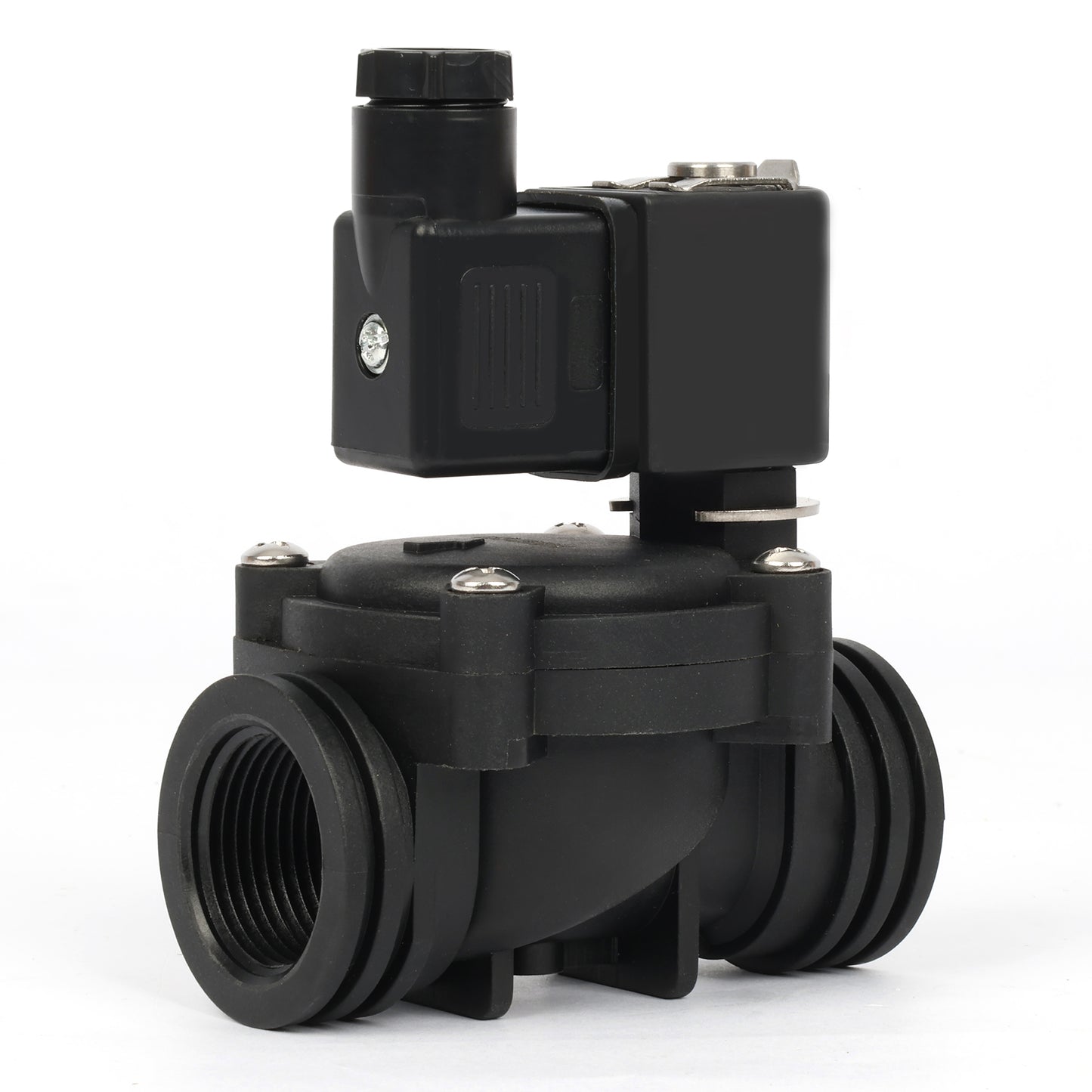 1/2인치 스테인리스 스틸 솔레노이드 밸브 - 110V/220V AC, 상시 개방형, 4.4-232 PSI, VITON 씰