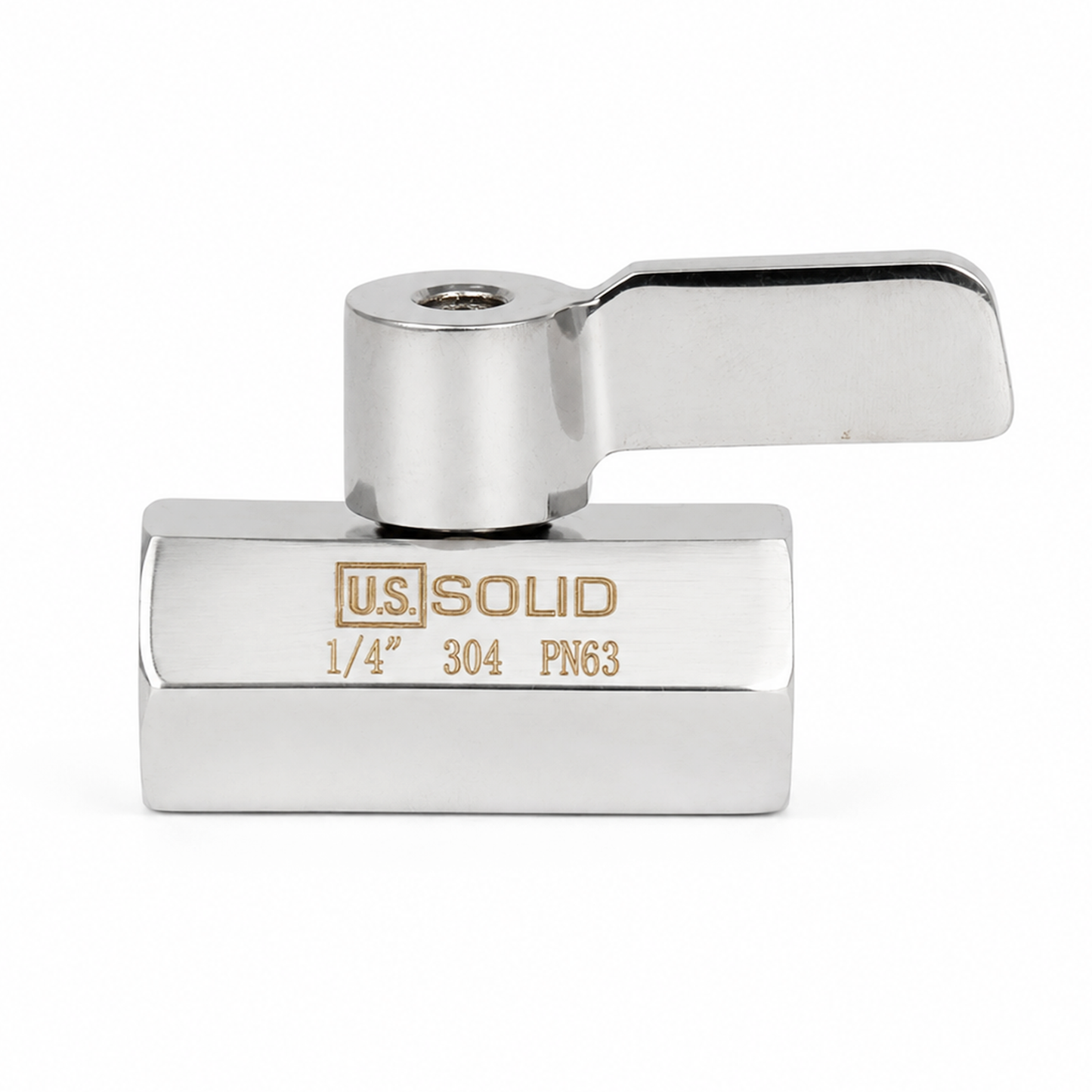 1/4" Mini Ball Valve 304 Stainless Steel Female Thread 2PCS