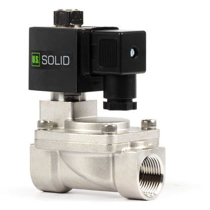 3/4" roestvrijstalen magneetventiel - 110V / 220V AC, normaal open, 4,4-232 PSI, VITON-afdichting