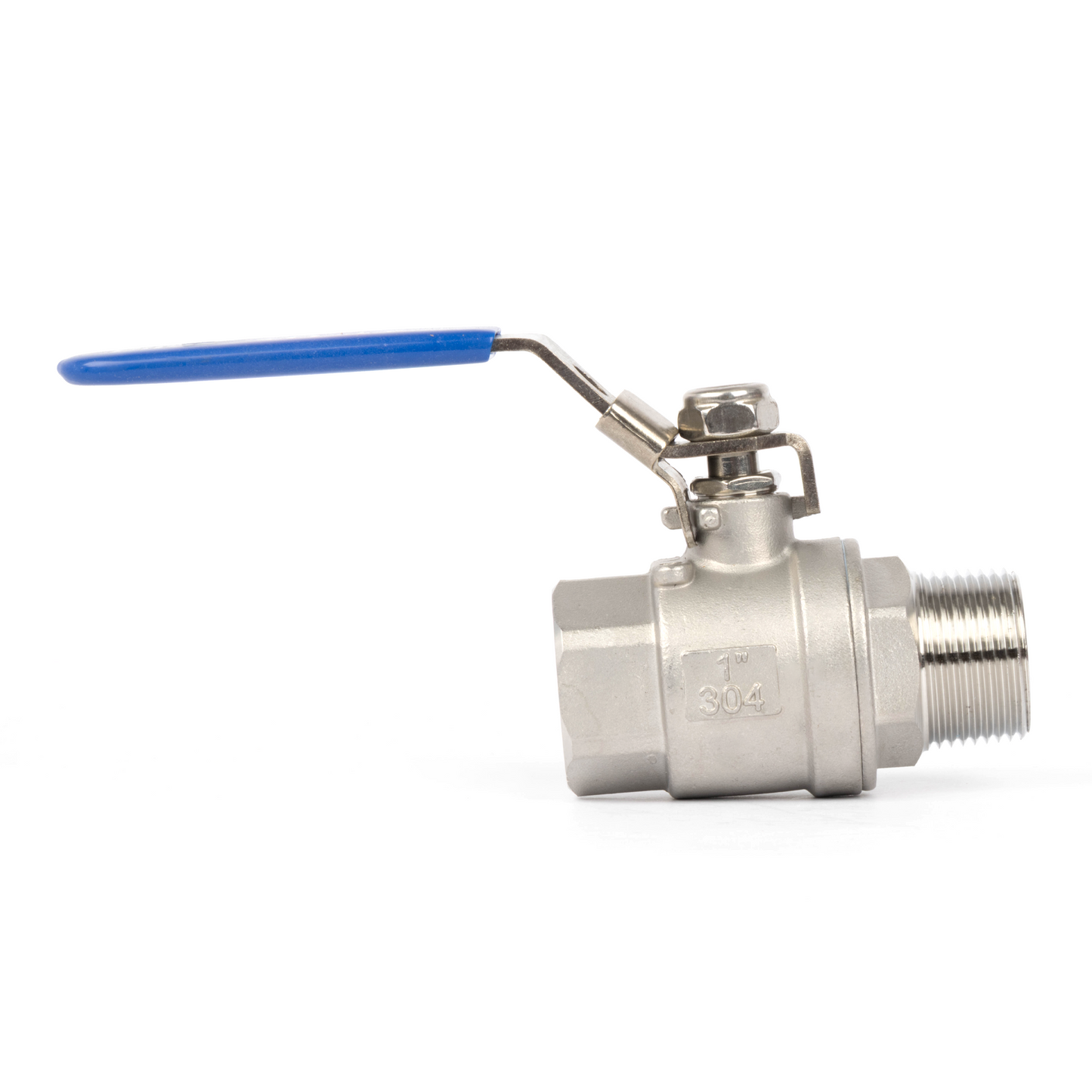 1" Ball Valve – Male x Female 304 Stainless Steel Heavy Duty, 1000WOG, Full Port with Anti-Misoperation Lock