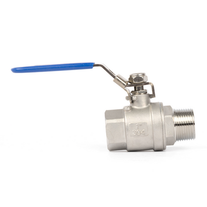 1" Ball Valve – Male x Female 304 Stainless Steel Heavy Duty, 1000WOG, Full Port with Anti-Misoperation Lock