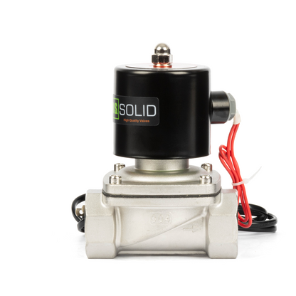 Stainless Steel Solenoid Valve 1-1/4" - 110V AC Smart Wi-Fi APP-Controlled Normally Closed