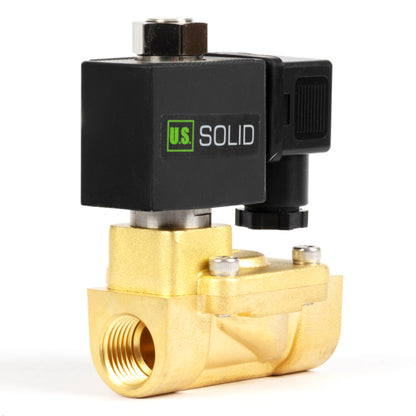 Ηλεκτρομαγνητική βαλβίδα ορείχαλκου 1/2" - 110V AC/220V AC, Κανονικά ανοιχτή, 4.4-232 PSI, Στεγανοποίηση VITON
