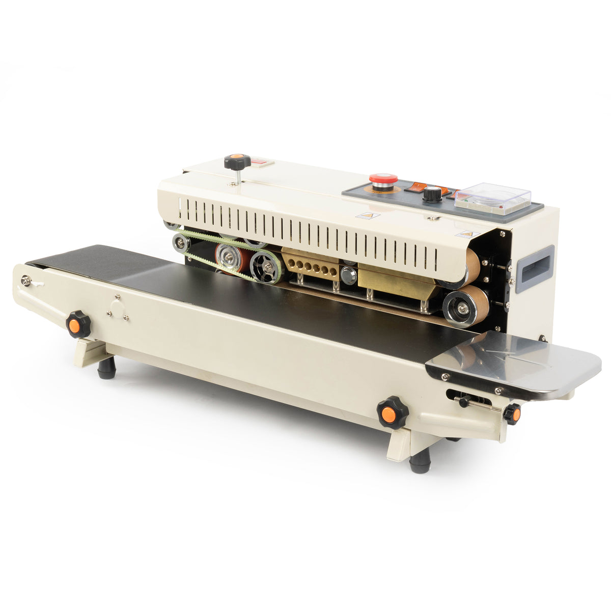 Horizontal Continuous Bag Band Sealer Extra Wide 0.98" Sealing Machine