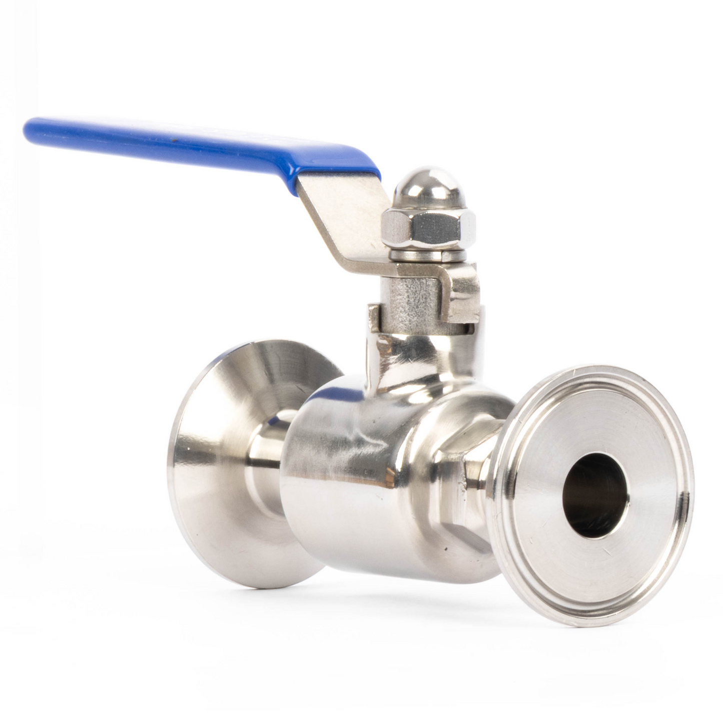 1-1/2" Tri Clamp Ball Valve 304 Stainless Steel (3/4" Tube OD) with 2 Silicone Gaskets