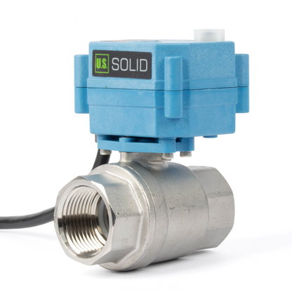 Vanne à boisseau sphérique motorisée en laiton 1" - Vanne à boisseau sphérique électrique 110 V CA, retour automatique, normalement fermée