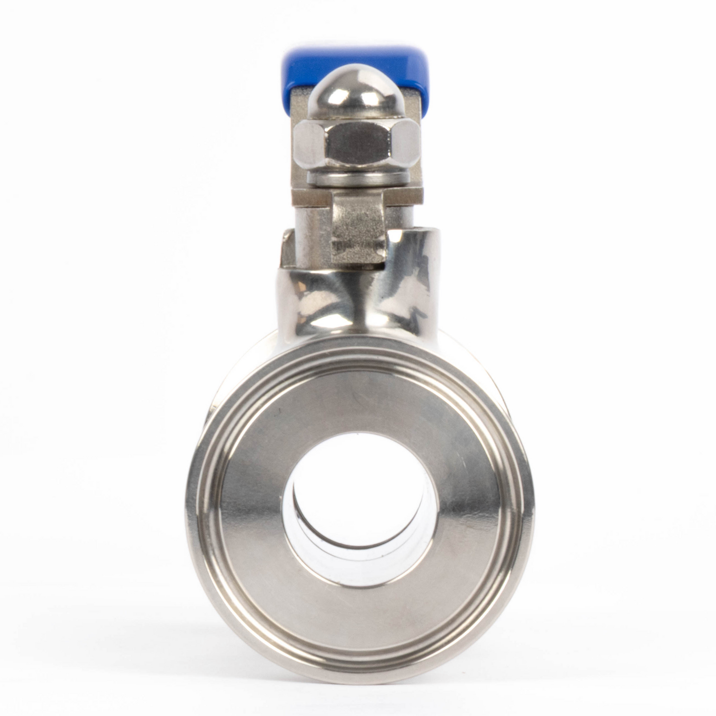 1-1/2" Tri Clamp Ball Valve 304 Stainless Steel (1" Tube OD) with 2 Silicone Gaskets