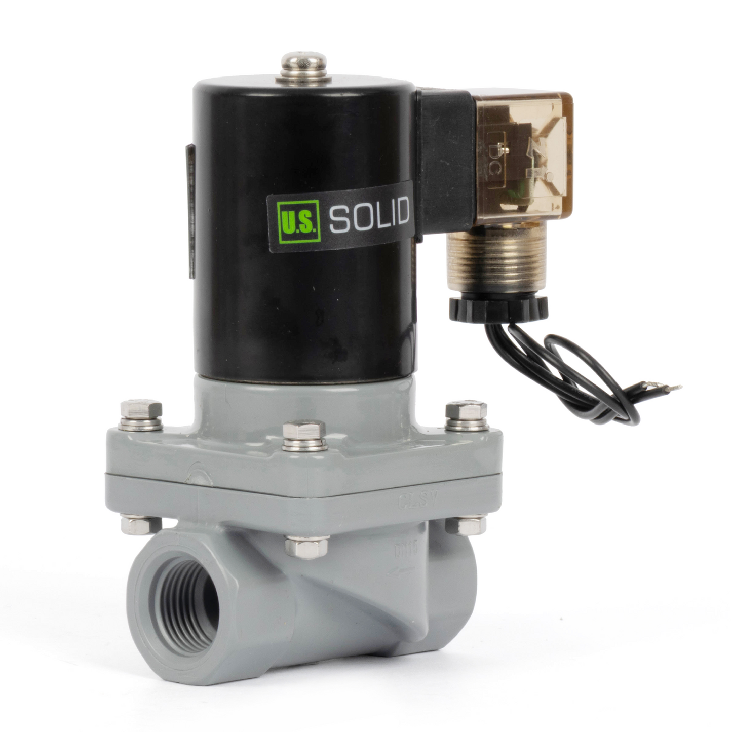 Korozyona Dayanıklı Solenoid Vana - 1/2" CPVC, 12V DC, Normalde Kapalı, VITON Conta