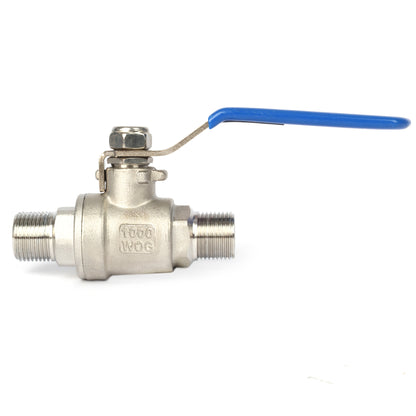 1/2" Kugelventil aus Edelstahl 304 mit Außengewinde