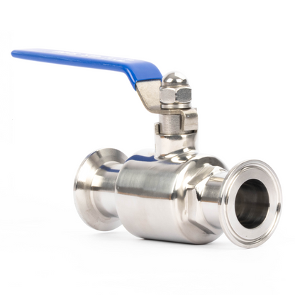 1-1/2" Tri Clamp Ball Valve 304 Stainless Steel (1-1/4" Tube OD) with 2 Silicone Gaskets
