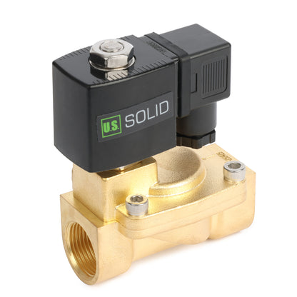 3/4" Brass  Solenoid Valve - 24V AC, Normally Closed, 4.4-232 PSI, VITON Seal