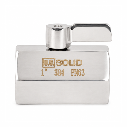 1" Mini Ball Valve 304 Stainless Steel Female Thread 2PCS