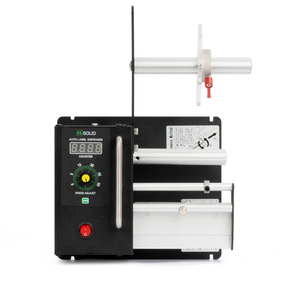 Automatische labeldispenser – 0-9999 teller, hoge snelheid voor transparante en ondoorzichtige stickerrollen van 12,4 cm breed